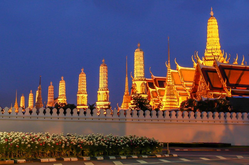Wat Phra Kaew, the most sacred Buddhist temple in Thailand
