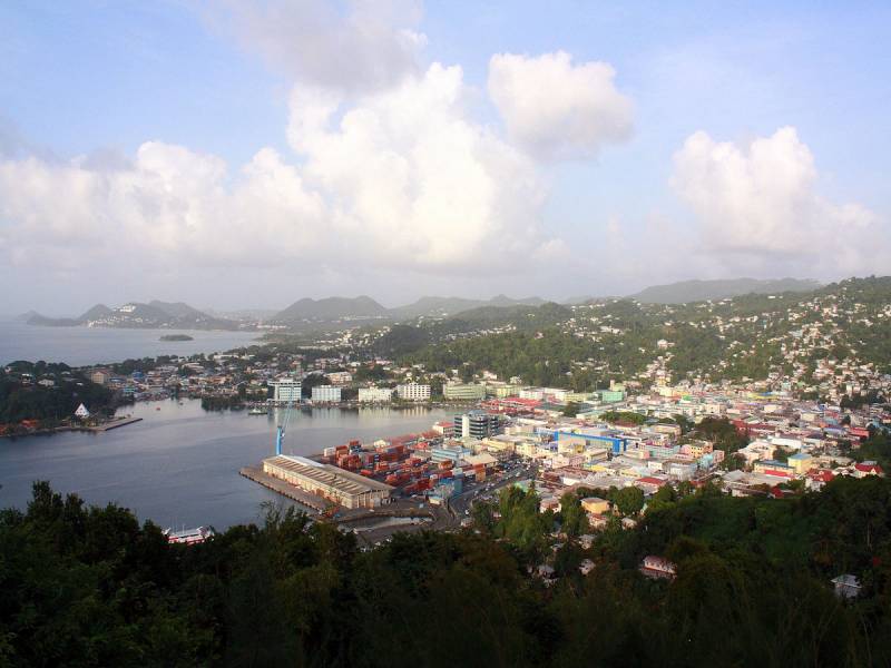 Castries, the capital of St. Lucia
