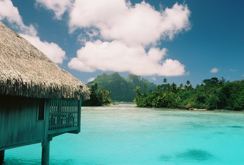 Sunset over Bora Bora from our Tahiti Island Guide