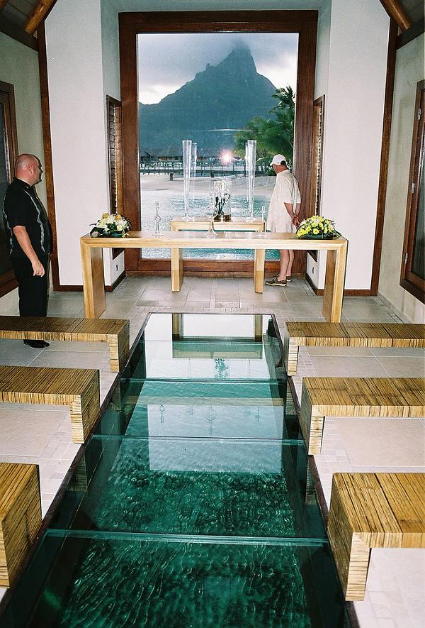 Inside The Overwater Wedding Chapel From Photo Gallery For