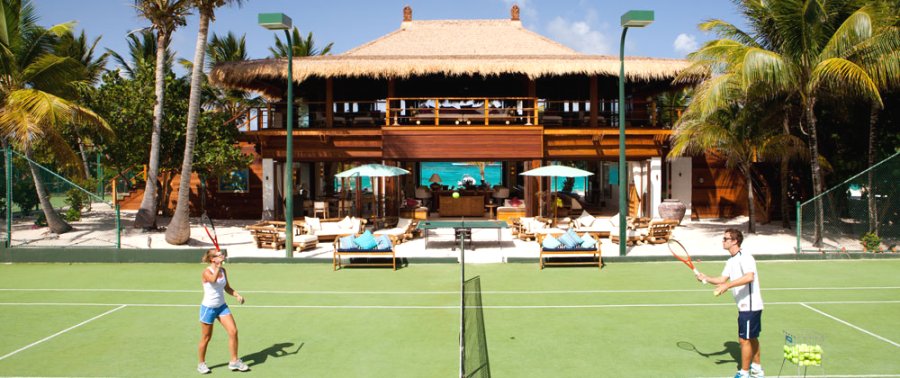 Tennis - Necker Island.