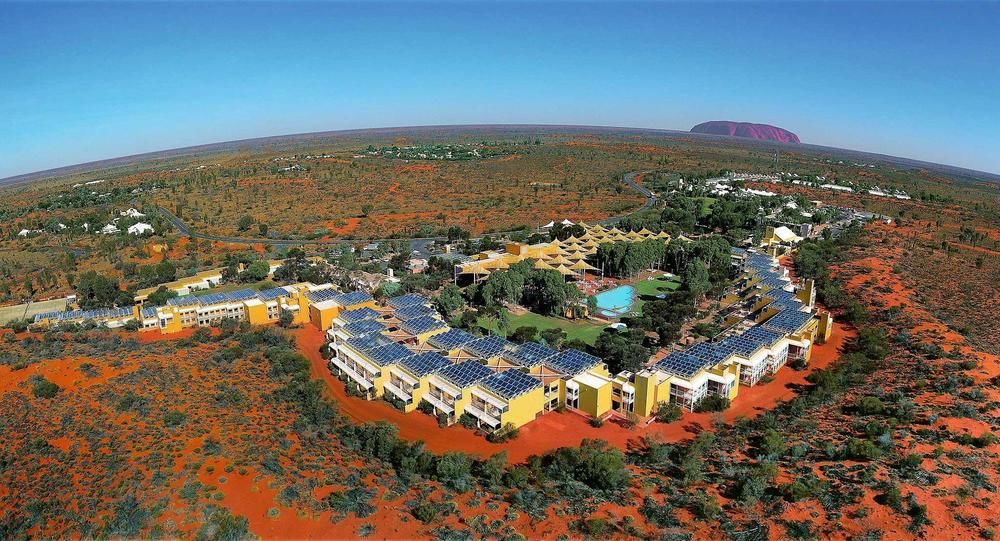 Ayers Rock Resort Arial - Voyages Desert Gardens Hotel.  Photo copyright Voyages Desert Gardens Hotel.