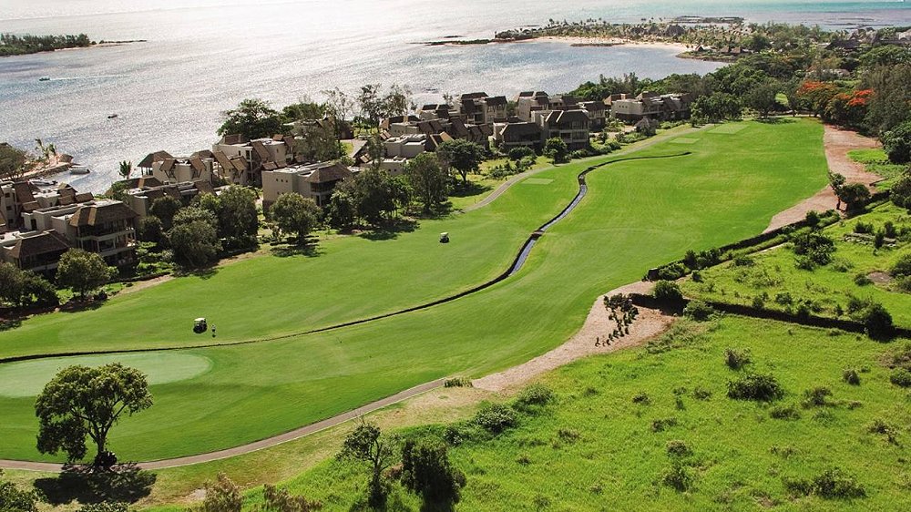 Aerial View of the Four Seasons - Four Seasons Mauritius.  Photo copyright Four Seasons Anahita.