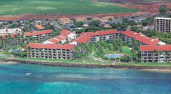 Aerial View of the Hotel - Aston at Papakea Resort. Copyright Aston Papakea.