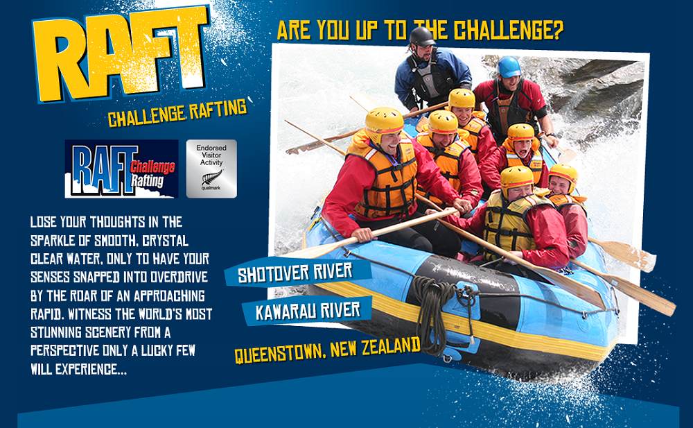 Challenge Rafting - Challenge Rafting. Copyright Queenstown Adventure Group.