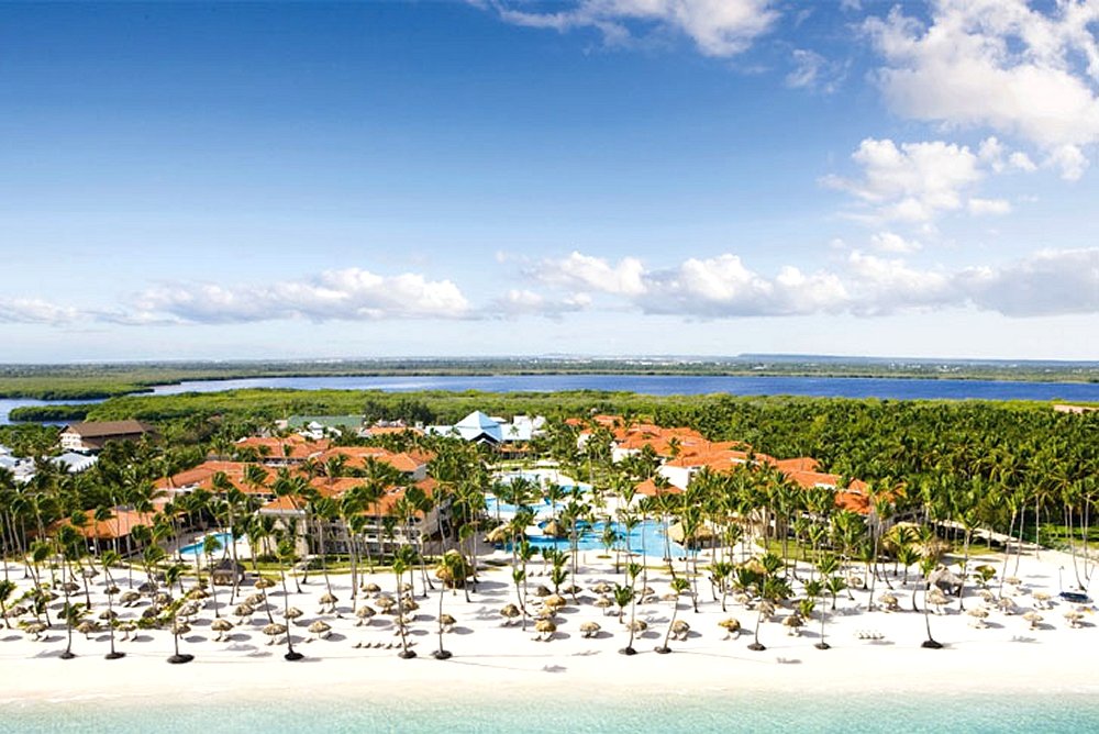 Aerial View of Palm Beach - Dreams Palm Beach Punta Cana. Copyright Dreams Palm Beach Punta Cana.