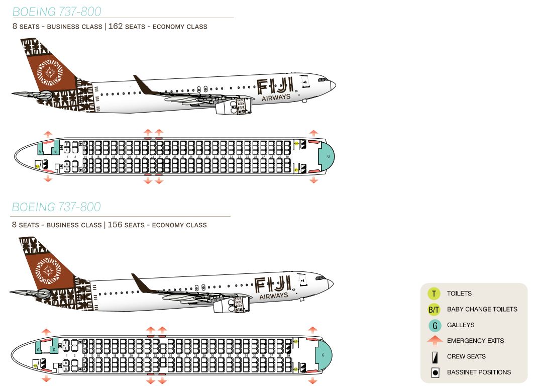 Fiji Airways Seating Chart