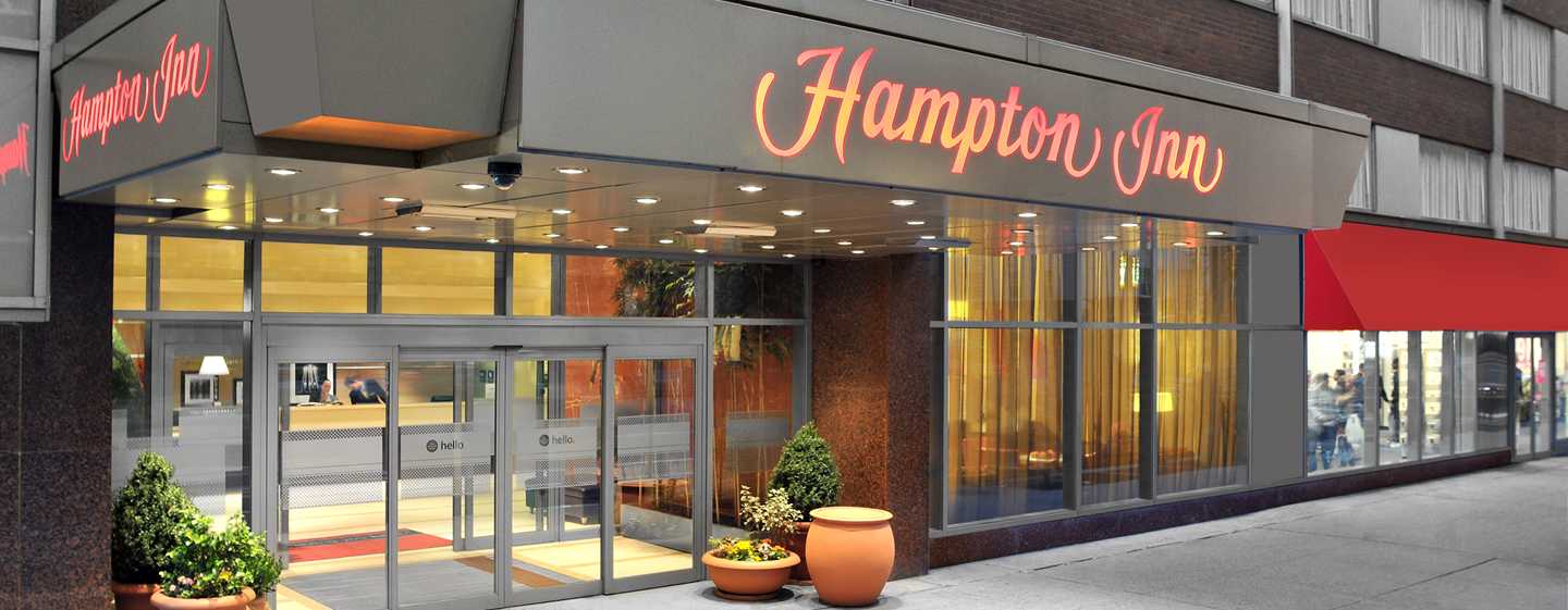 Front entrance - Hampton Inn Manhattan-Times Square North. Copyright Hampton Inn Manhattan-Times Square North.
