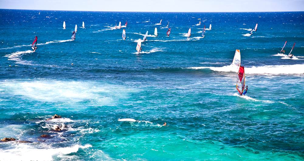 Hookipa Beach, the 'Windsurfing Capital of the World' - Hookipa Beach, Paia. Copyright Hawaii Tourism Authority (HTA) / Tor Johnson.