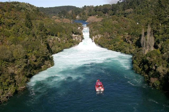 River Cruise Boat - Huka Falls River Cruise. Copyright Huka Falls River Cruise.