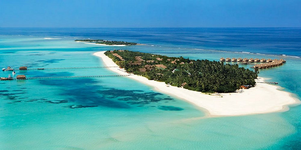 Aerial View of Kanuhura - Kanuhura Resort. Copyright Kanuhura Resort.