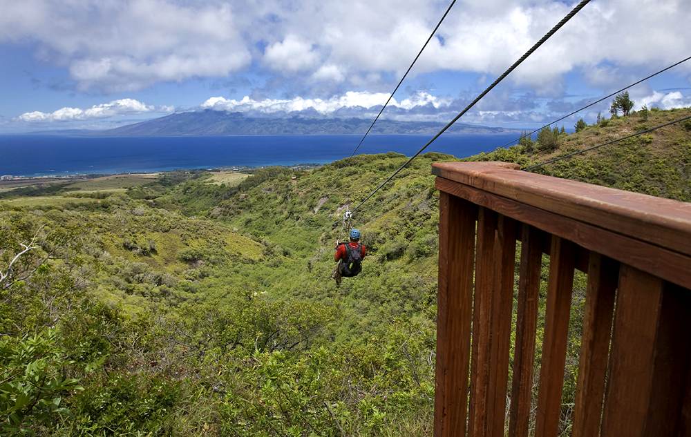 Kapalua Adventures Zip Lines - Kapalua Adventures Zip Lines. Copyright Kapalua Land Company.