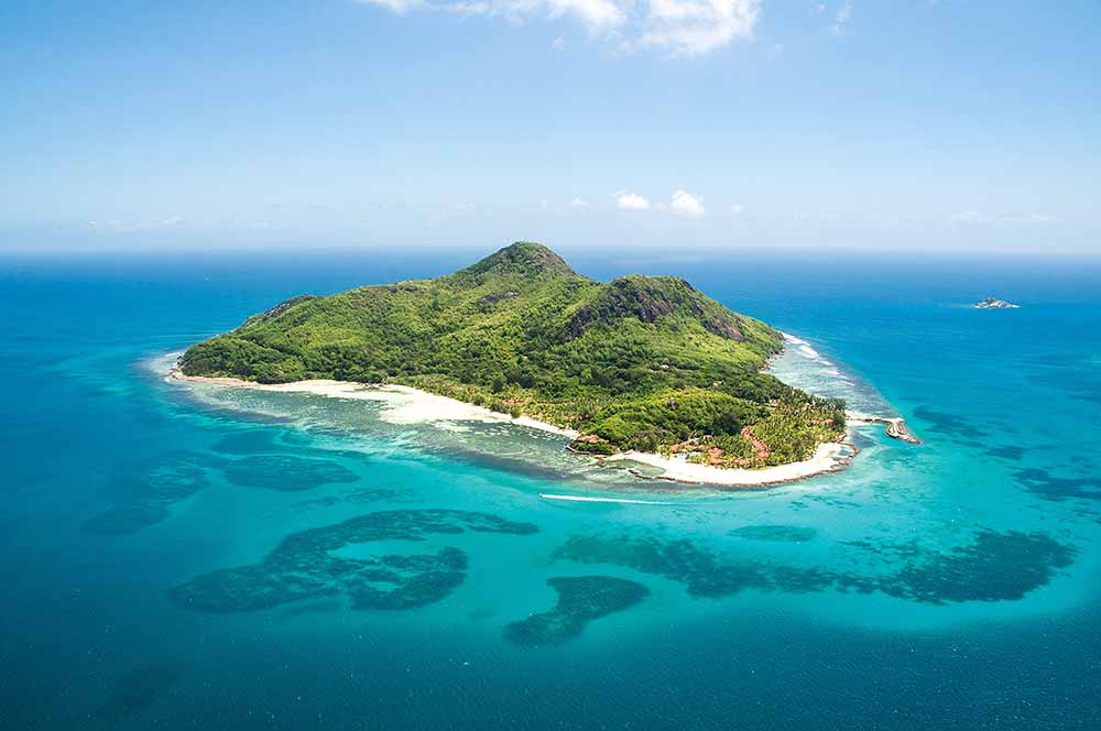 View of the Sainte Anne Island - Sainte Anne Resort & Spa. Copyright Sainte Anne Resort.
