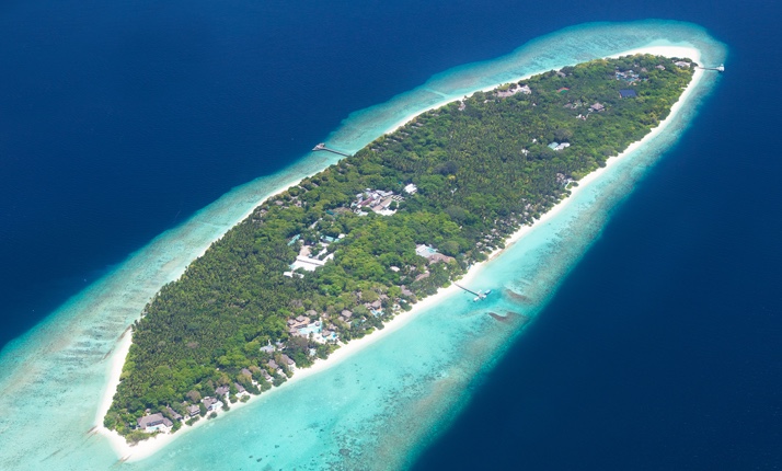 Aerial View of Soneva Fushi - Soneva Fushi. Copyright Soneva Fushi.