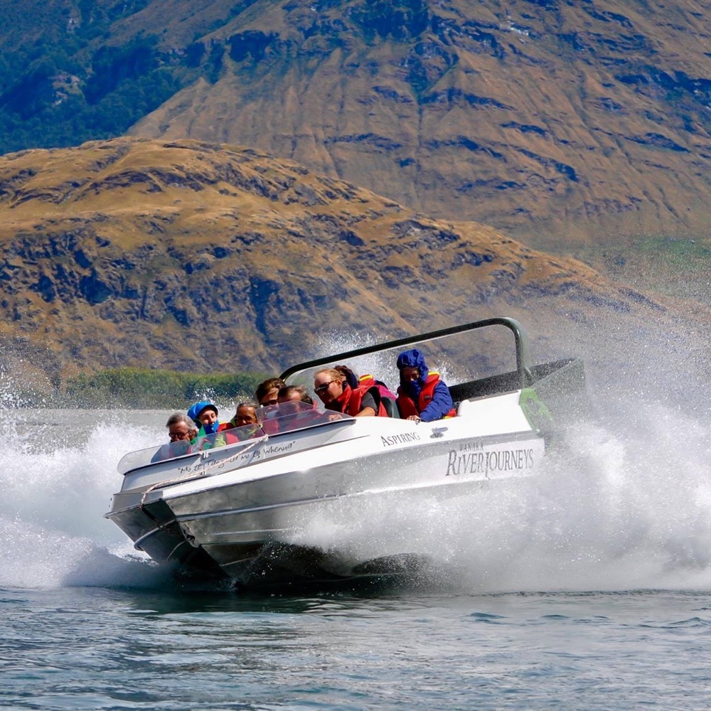 Jet Boat and Wilderness Walk - Wanaka River Journeys. Copyright Wanaka River Journeys.