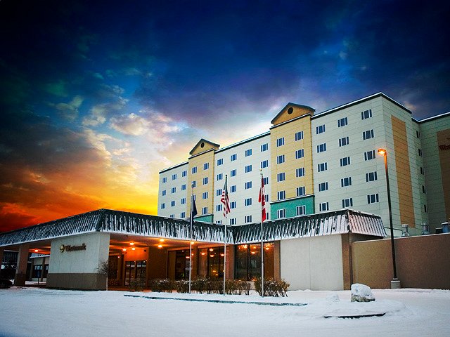 Hotel Entrance - Westmark Fairbanks Hotel & Conference Center. Copyright Westmark Hotels.